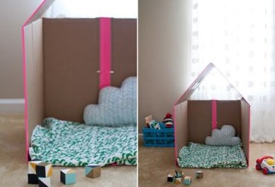 Детский домик из картона - «Поделки»