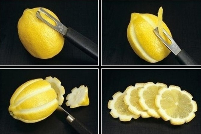 Кулинарная шпаргалка: как вырезать розу из лимона (видео) - «Советы Хозяйке»