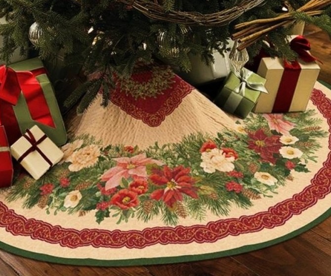 Новогодние приготовления: «юбка» для елки (видео) - «Советы Хозяйке»