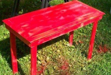 Деревенский столик из мебельной дверцы - «Мебель»