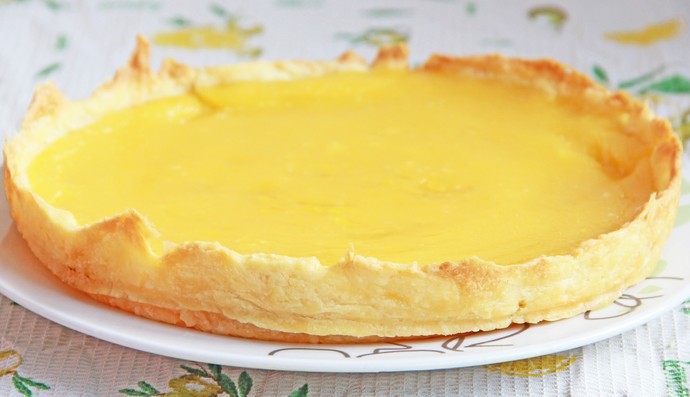 Десерт без выпечки: изысканный пирог с лимонным курдом - «Рецепты советы»