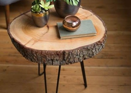 Столик из спила дерева - «Мебель»