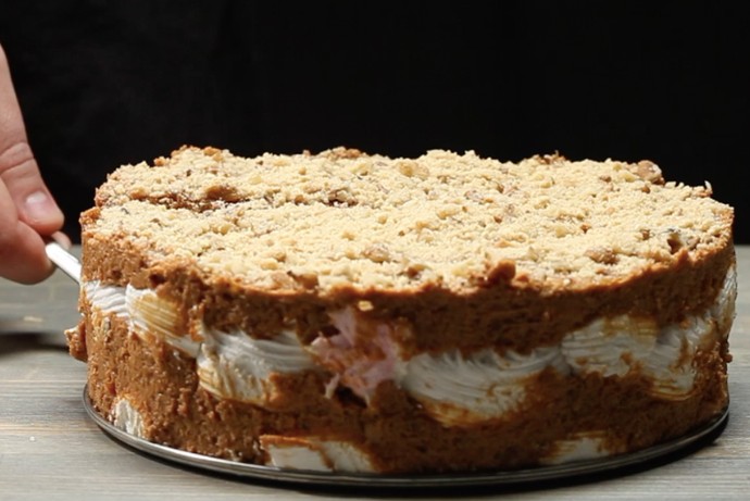 Зефирный торт с заварным кремом без выпечки - «Рецепты советы»