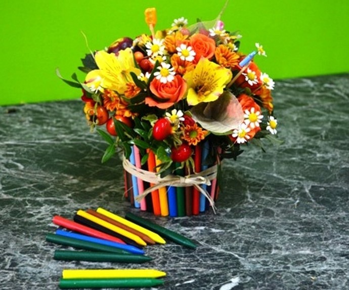 Майстер-клас по виготовленню букетів з олівців на 1 вересня - «Советы Хозяйке»