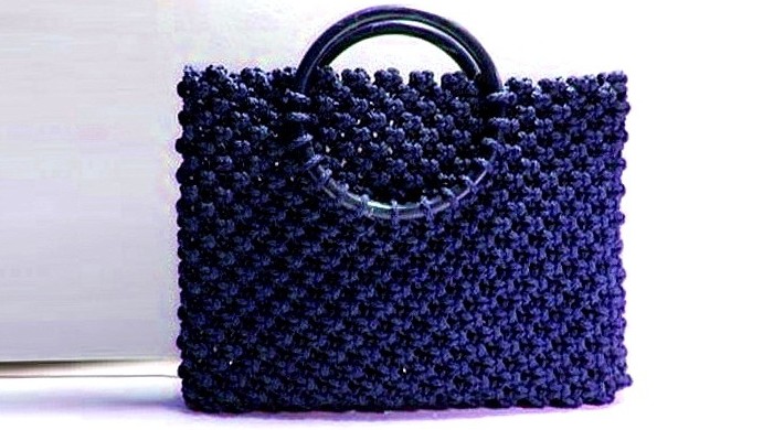 Плетеная сумка в технике макраме - «Поделки»